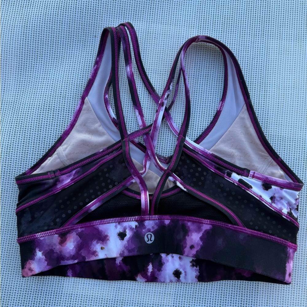 LULULEMON Women's Purple Sports Bra SIZE 8 - Picture 2 of 8